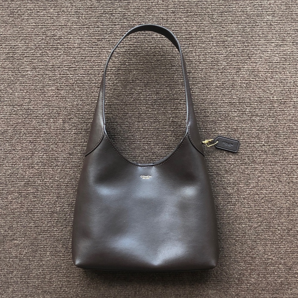 Coach Brown Leather Brooklyn 28 Shoulder Bag